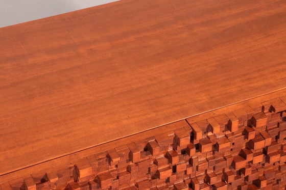 Image 1 of Zeitgenössisches Paar brutalistischer Sideboards aus Massivholz