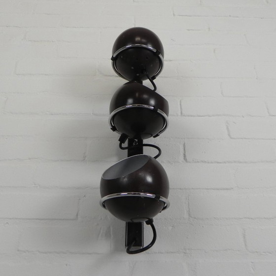 Image 1 of Lámpara de pared Gepo con 3 bombillas, década de 1960.