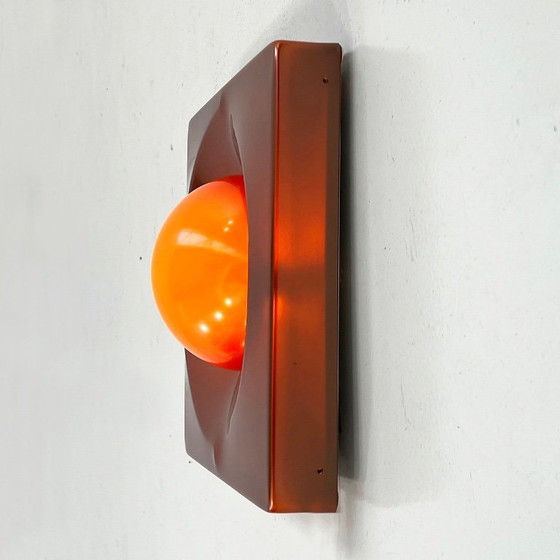 Image 1 of Set of 4 Bronze Space Age Wall Lamp, 1970s