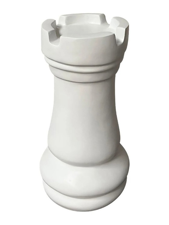 Image 1 of Escultura de fibra de vidrio - Juego de ajedrez - Negro, blanco