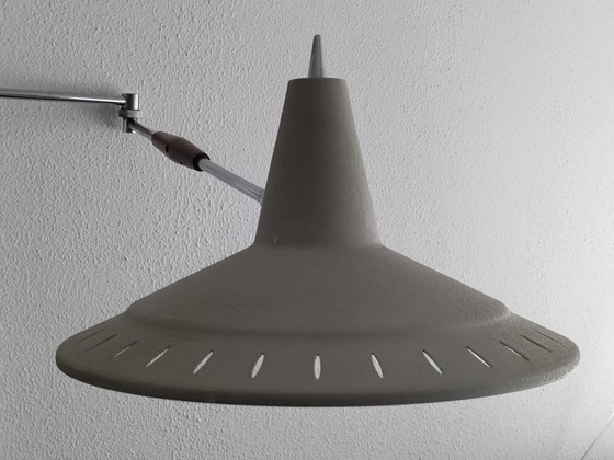 Image 1 of Lampada a gomito con paralume Panama - Willem van Doorn - Vintage