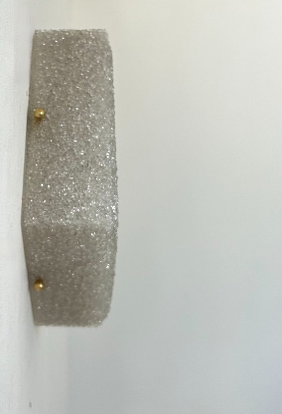 Image 1 of Vintage wandlamp in messing en plexiglas, Frankrijk 1960