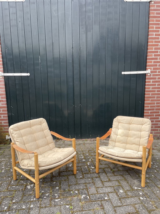2 x Fauteuil Bror Boije by Dux Zweeds design