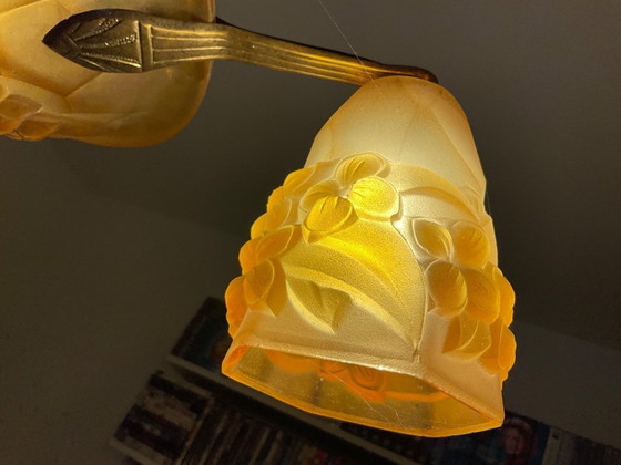 Image 1 of Suspension Art Déco ancienne