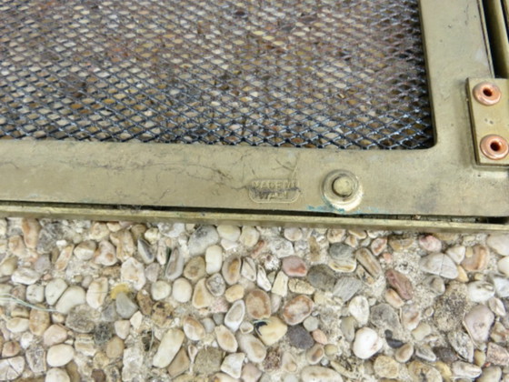 Pantalla para chimenea, protector contra chispas "Made in Italy" en latón, 3 paneles plegables, 1970 (photo 4 of 13)