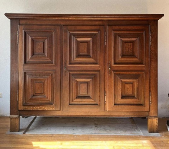 Image 1 of Vintage solid oak cabinet