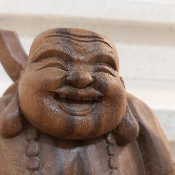 Budai Buda Feliz para la felicidad, la prosperidad y la alegría – Esculturas, Wood (photo 2 of 8)