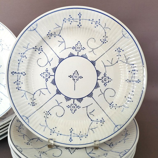 12 platos llanos Boch Copenhagen en muy buen estado – servies, Porcelain (photo 2 of 5)