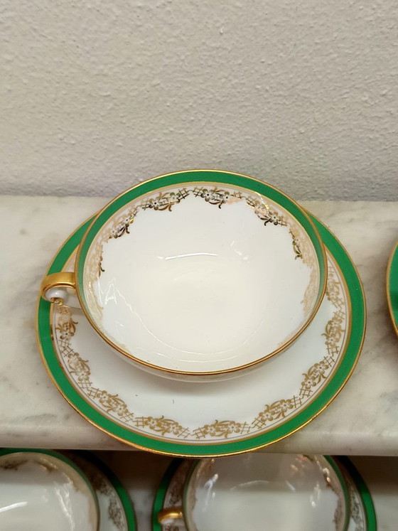 Art Deco Limoges Porcelain Tea Set, Table accessories, Green (photo 4 of 7)