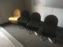 Verner Panton System 1-2-3 Fritz Hansen Esszimmerstühle (4 Stk.)