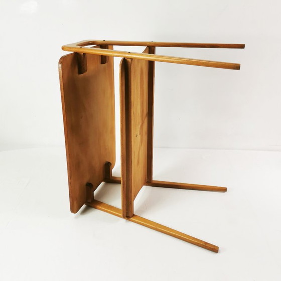 Modernistische bijzettafel, Duitsland, jaren 60. – Wood (photo 9 of 12)