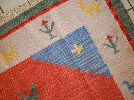 Image 1 of Kilim Gabbeh persiano vintage fatto a mano, 171 cm x 229 cm, anni '60 - 1C518