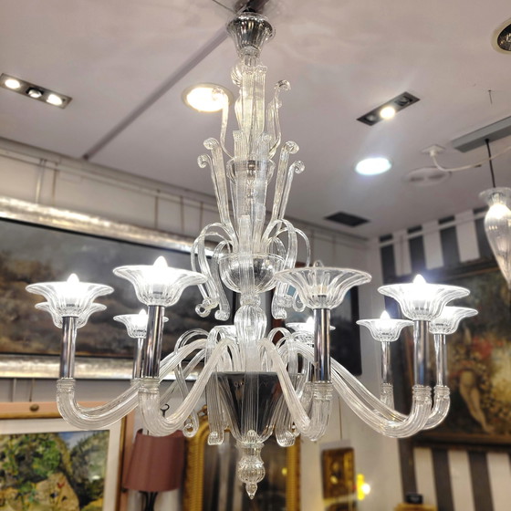 Image 1 of Lámpara De Techo /Chandelier Barovier & Toso, Cristal Soplado, 60’S – Italia