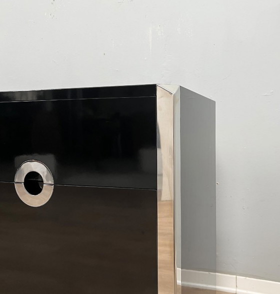 Buffet vintage en stratifié Mario Sabot, années 1970 – Buffet bas, Metal, lamine (photo 9 of 9)