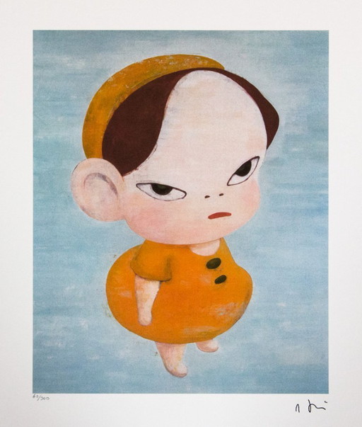 Yoshitomo Nara 'Amarillo en azul'