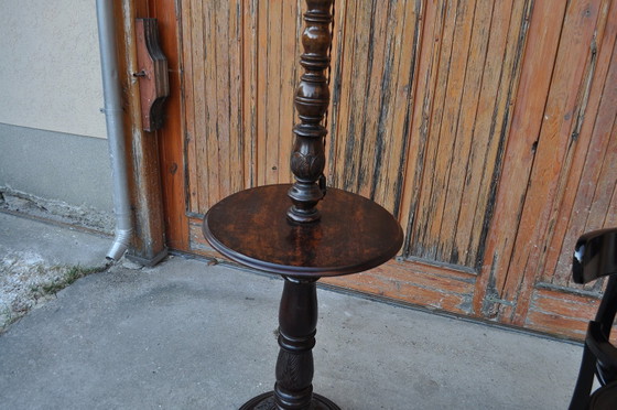 Lampada da terra in legno con paralume rosa – Lampade da terra (photo 4 of 5)