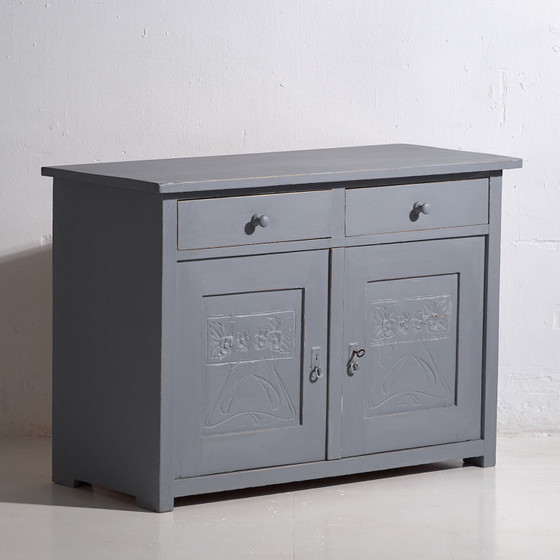 Antique two-door dresser (c.1920) #3 – Chest of drawers (photo 8 of 40)