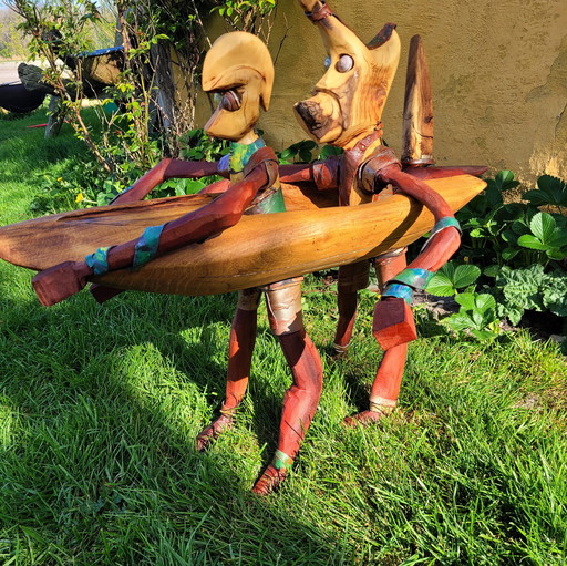 Wooden Artwork - Boat Creatures