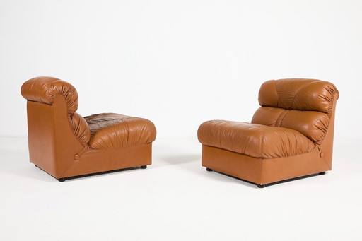 Vintage italienische Lounge-Sessel im modernen Stil aus den 1970er Jahren