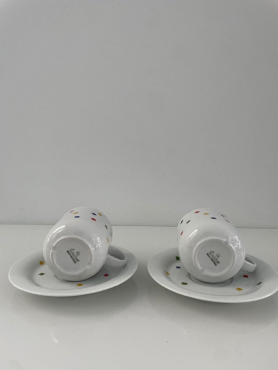 Image 1 of Vintage Eversberg cup and saucer set postmodern style