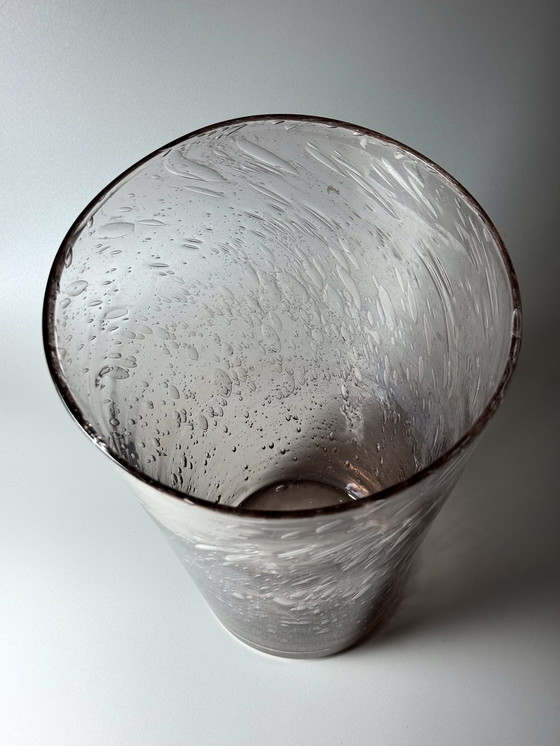 Image 1 of La Verrerie de Biot (France) - Large Hand-Blown Decorative Vase