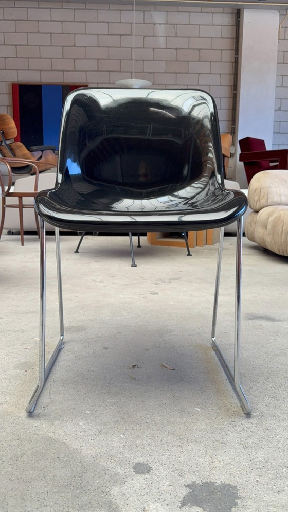 Houtoku / Artifort Spirit Chair von Hajime Oonishi (Lagerbestand: 20) – Esszimmerstühle, Metal, Plastic (photo 8 of 15)