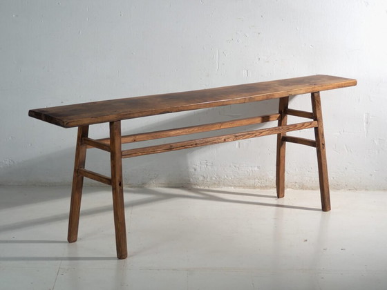 Antieke consoletafel van grenenhout – China, circa 1900 (photo 5 of 40)