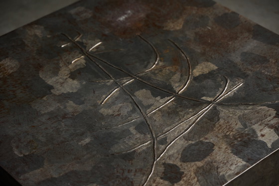 Image 1 of Tavolino brutalista in acciaio, Francia, anni '70