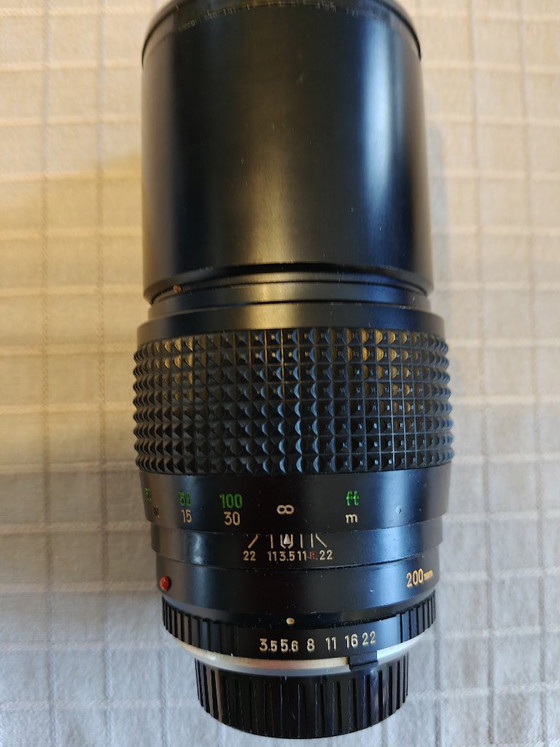 Minolta camera XE-5 plus lensen – Fotografie, Glas, Leer (photo 9 of 20)