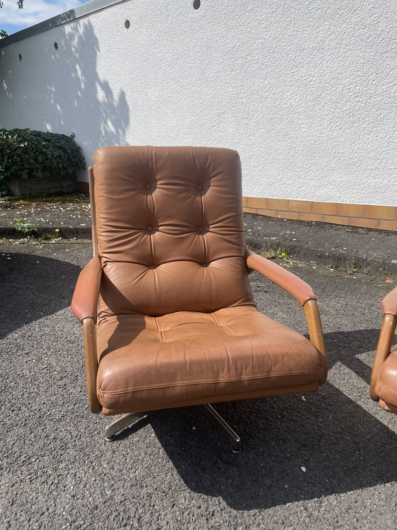 Image 1 of Fauteuil pivotant et canapé vintage Eugen Schmidt (Soloform)