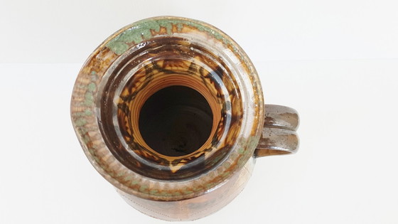 Image 1 of COURJAULT LA CERISAIE 70S VINTAGE PANSU STONEWARE PITCHER