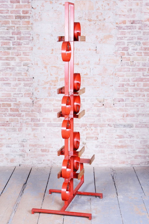 Originale dekorative Wanddekoration aus der Mitte des 20. Jahrhunderts, Messing, Farbe, Lack, Tschechien, (photo 2 of 11)
