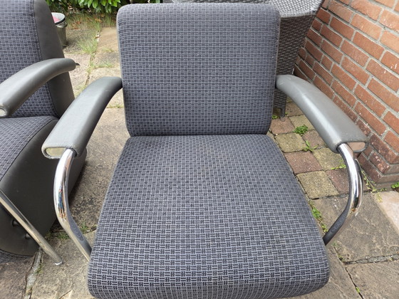 2x Leolux Scylla – Sessel, Leather, Metal (photo 5 of 8)