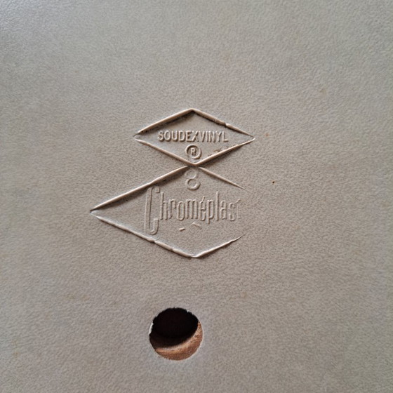 Image 1 of Vintage Chroméplast chair in Soudex Vinyl - Retro design
