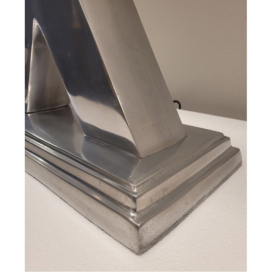 Image 1 of Mid-Century Lampe "X" aus Stahl, Frankreich