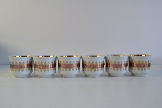 Image 1 of Juego de seis tazas y platillos de Epiag, 1950