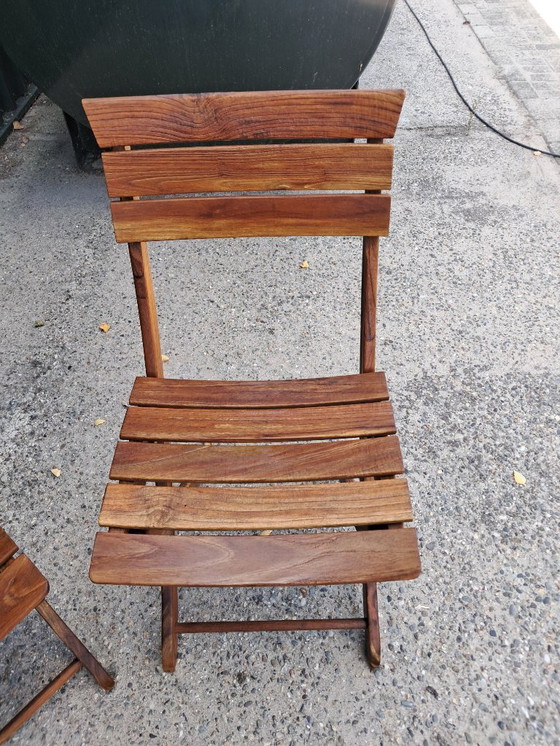 Image 1 of 3 chaises bistro Triconfort, pliantes