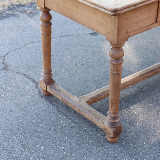 Image 1 of Table de salle à manger de style réfectoire en chêne massif, longueur 274 cm, Italie, début du XXe siècle