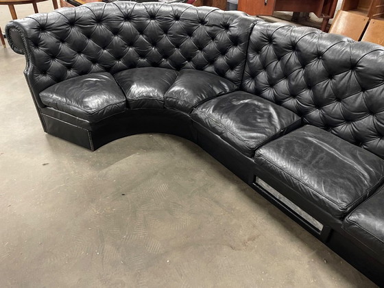 Vintage Huge Chesterfield Style Sofa, 4 Modules – Modular sofas, Leather (photo 14 of 14)