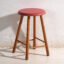 Taburete de madera antiguo con asiento redondo – Europa Central, circa 1950 – Vintage (photo 10 of 35)