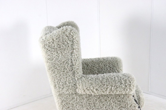 Image 1 of Fauteuil groot harig doodly volledig gerestaureerd