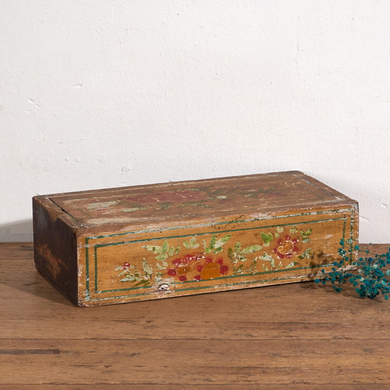 Scatola orientale antica gialla dipinta a mano (c.1900) #25 – Oggetti decorativi (photo 8 of 40)