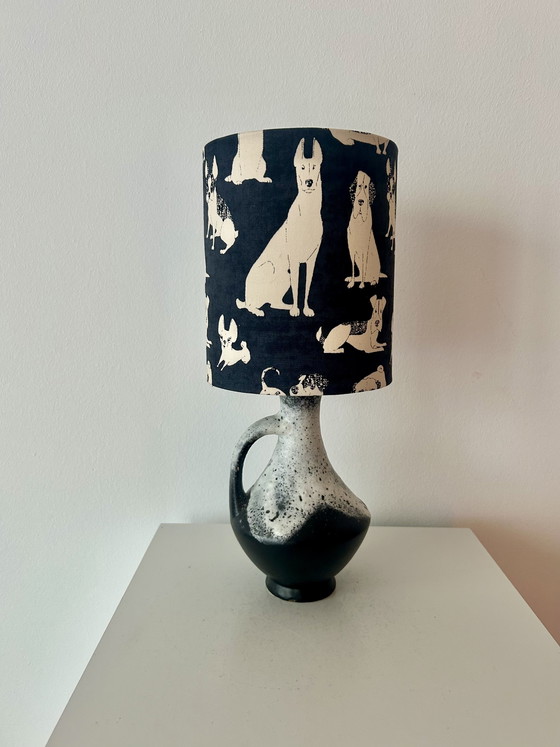 Image 1 of Lampe design rare en faïence d'Allemagne de l'Ouest, fabriquée par Bay Keramik - sans fil, adaptée à une utilisation extérieure