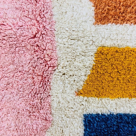 Alfombra tejida a mano de pura lana, hecha por encargo, tamaño 1,5/2,5 m – Alberto Bazzani, Wool (photo 4 of 5)