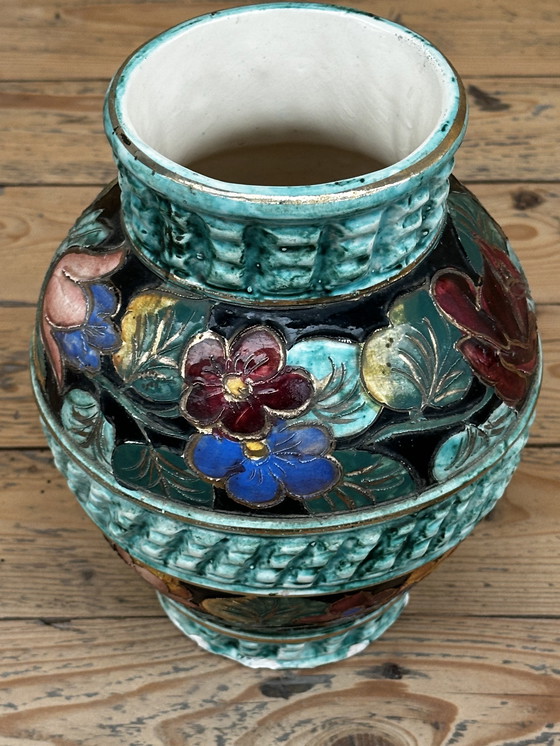 Image 1 of Monaco Ceramic Ball Vase - Vintage 70's - Signed- H 23 cm