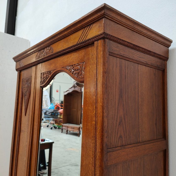Image 1 of Armadio vintage antico Art Déco, guardaroba, mobile da ingresso, armadio per vestiti