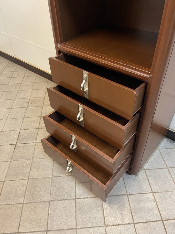 1980s Vintage Italian design cabinet – Metal, Wood (photo 8 of 8)