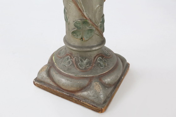 Image 1 of Art Nouveau Console or Pied De Stall in Glazed Plaster, 1920s
