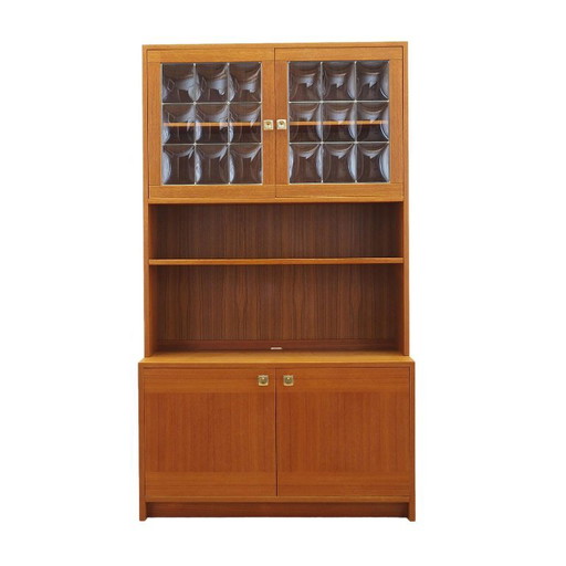 Bibliothèque en placage de teck avec étagères réglables, design danois moderne, années 1970