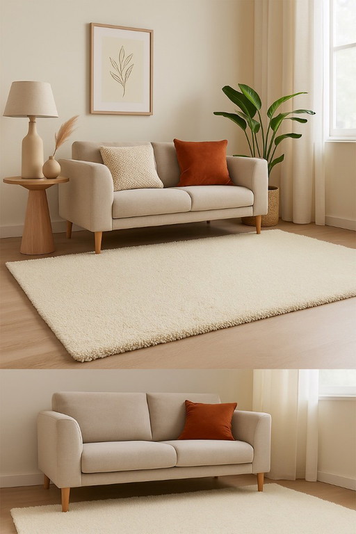 Brink & Campman Gravel Wool White – (140x200 cm)